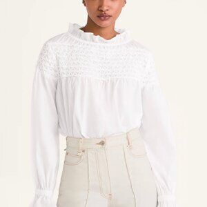 XS Marlette Majorelle Smocked Top